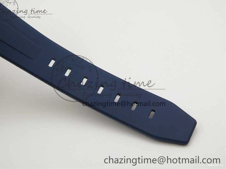 0104 Submariner 40mm White Ceramic 5GF Best Edition Dark Blue Dial on Blue Rubber Strap SA DailyWear 2486